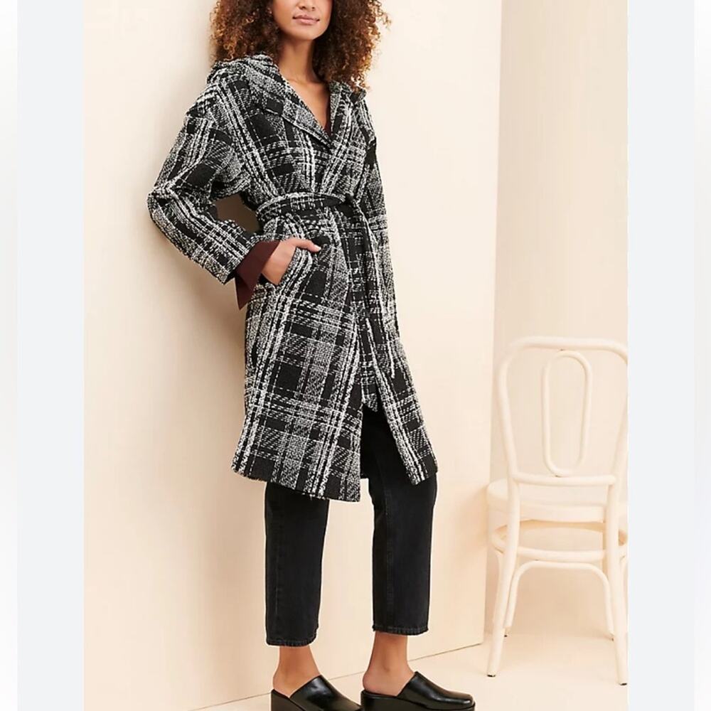 Joie Montuso Long Tweed Jacket Coat